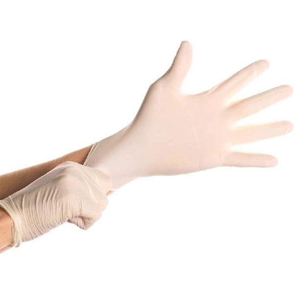 Latex Gloves Powder Free Large - 100/Box