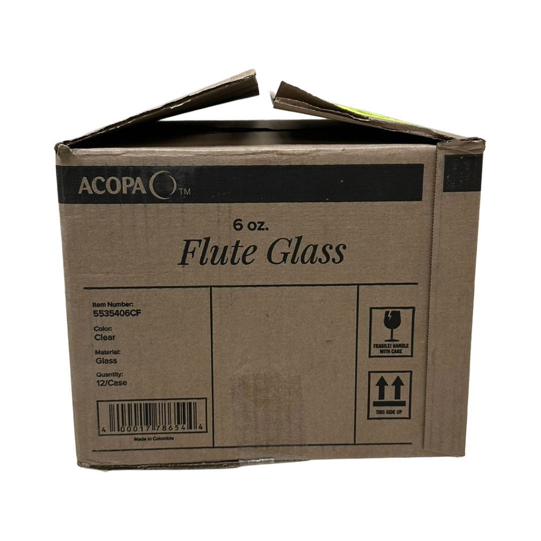 Webstaurant Acopa Flute Glass 6 oz - 693365