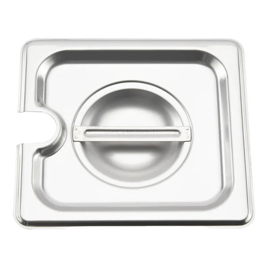 Browne Foodservice Steam Table Notched Pan Cover 1/6 Size 575569
