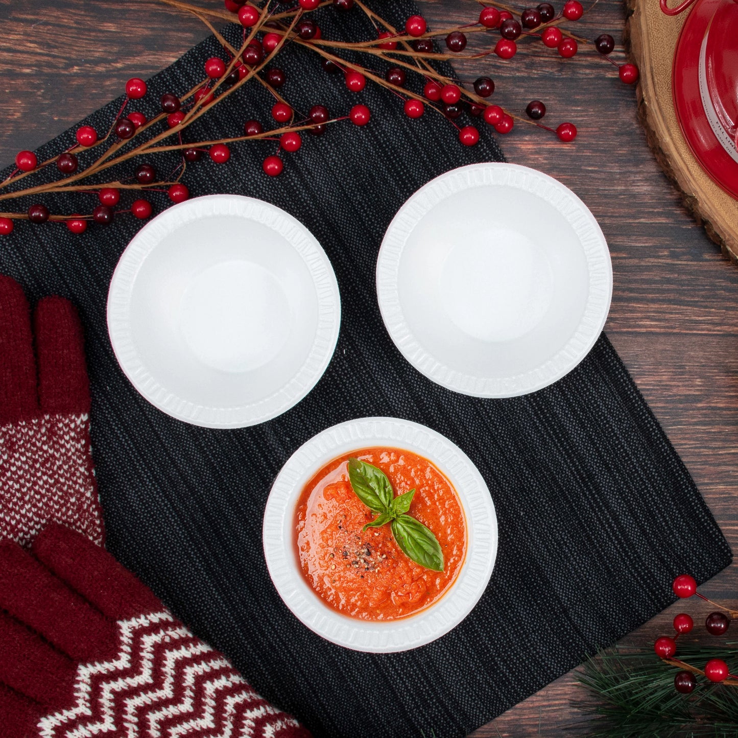 Dart Mfg. Non-Laminated Foam Bowl White 5-6 oz. 5BWWC - 1000/Case