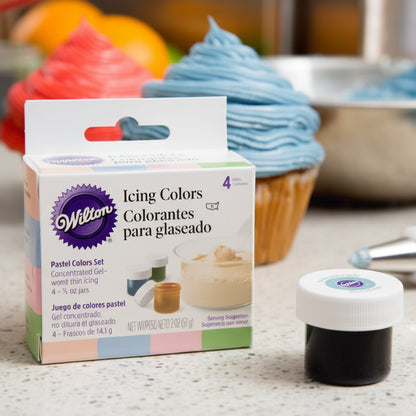 Wilton Pastel Gel Food Coloring 4 Pack 5 oz.