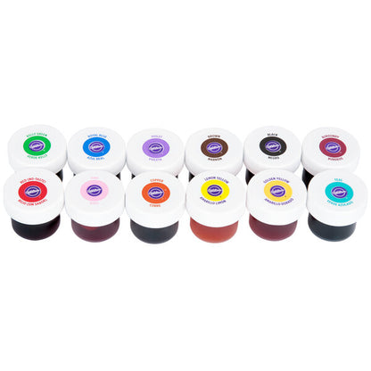 Wilton Variety Pack Gel Food Coloring 5 oz. (Set of 12 Colors)