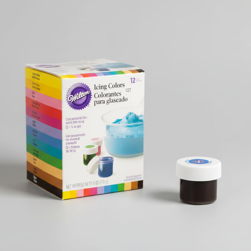 Wilton Variety Pack Gel Food Coloring 5 oz. (Set of 12 Colors)