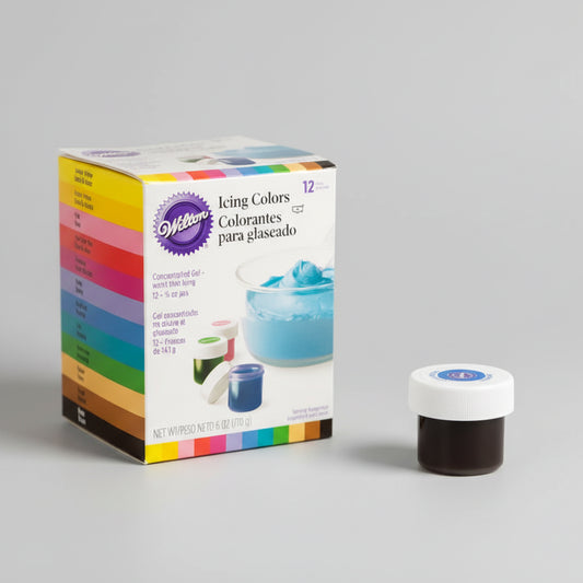Wilton Variety Pack Gel Food Coloring 5 oz. (Set of 12 Colors)