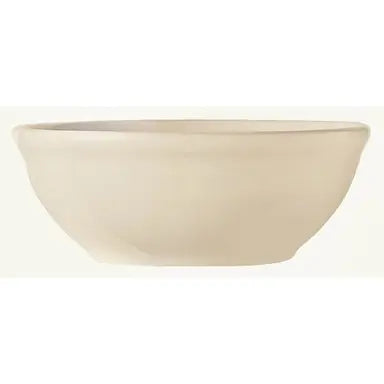 Yanco Ultima Cream White Round Rolled Edge Stoneware Oatmeal Bowl 12-1/2 oz. RE-15