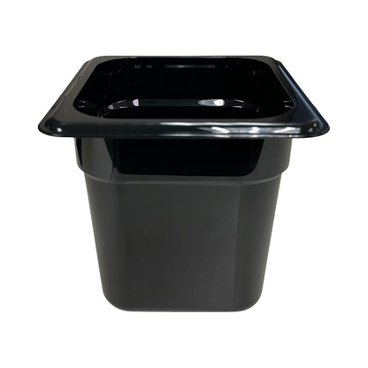 Cambro 66CW110 Camwear Black Polycarbonate Sixth-Size Food Pan, 6" Deep, 2.4 qt