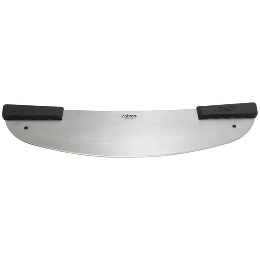 Winco Pizza Rocker Knife Black Polypropylene Handles 20" KPP-20