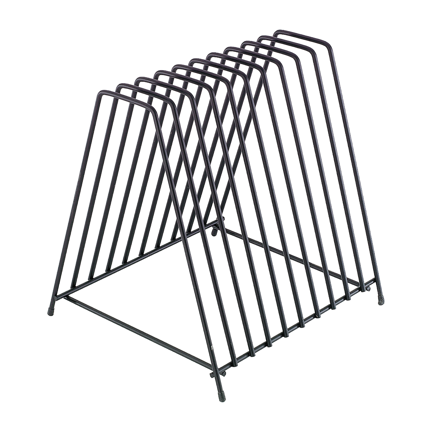 Browne 26099 10-Slot Steel Cutting Board Storage Rack, 12" x 11.5"