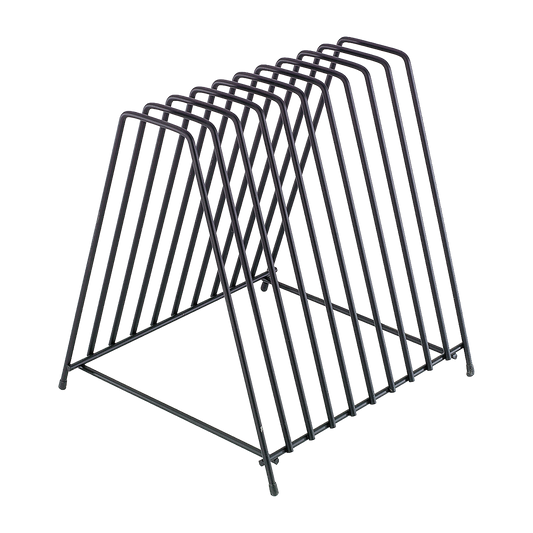 Browne 26099 10-Slot Steel Cutting Board Storage Rack, 12" x 11.5"