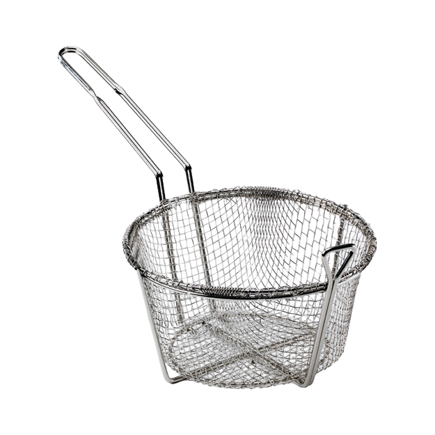Browne 79734 Nickel-Plated Coarse Mesh Culinary Basket, 10" x 4.75"
