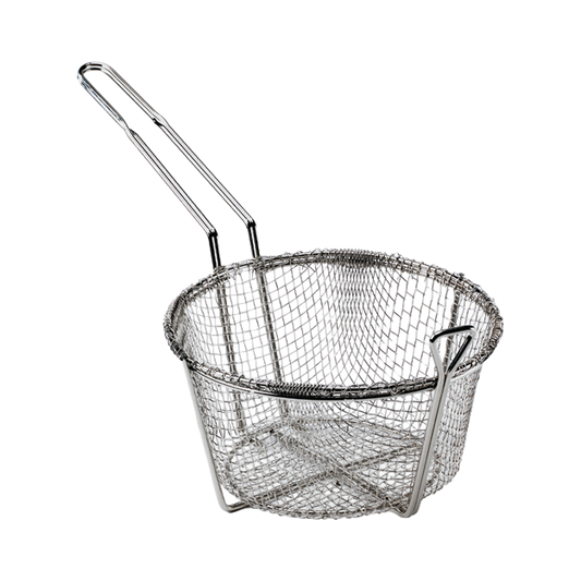 Browne 79734 Nickel-Plated Coarse Mesh Culinary Basket, 10" x 4.75"
