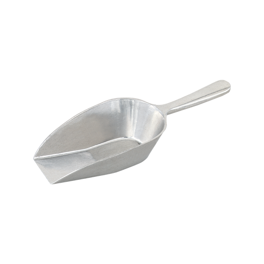 Browne 574252 Cast Aluminum Flat Bottom Scoop, 4 oz