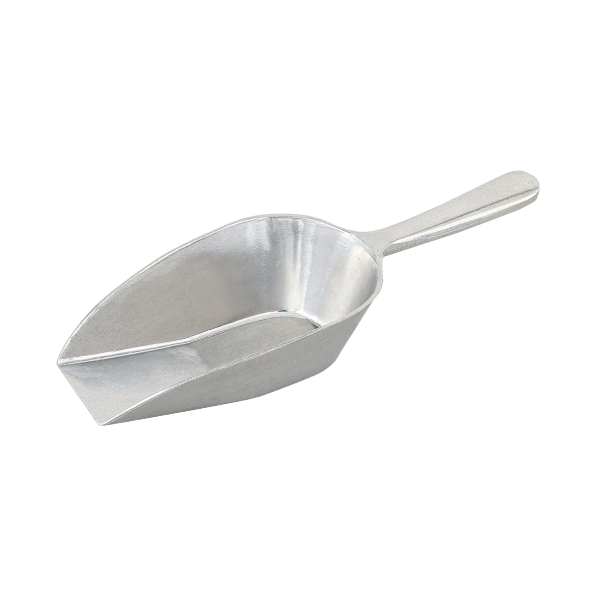 Browne 574253 Cast Aluminum Flat Bottom Scoop, 7 oz