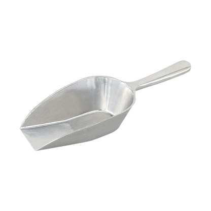 Browne 574253 Cast Aluminum Flat Bottom Scoop, 7 oz