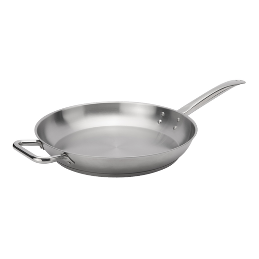 Browne 5734052 Elements Stainless Steel Fry Pan, 12.5"