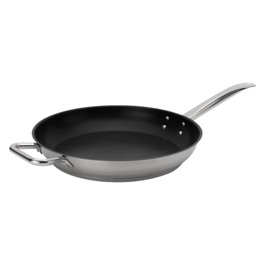 Browne 5734062 Elements Stainless Steel Non-Stick Fry Pan, 12.5"