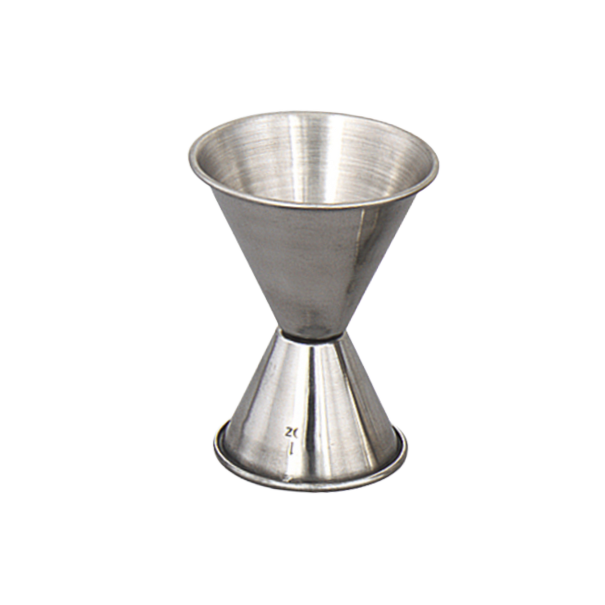 Browne 1294 Stainless Steel Double Jigger, 0.75 x 1.25 oz.