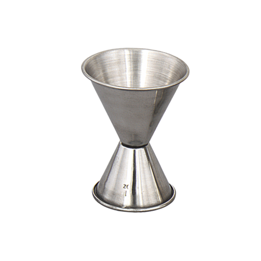 Browne 1294 Stainless Steel Double Jigger, 0.75 x 1.25 oz.