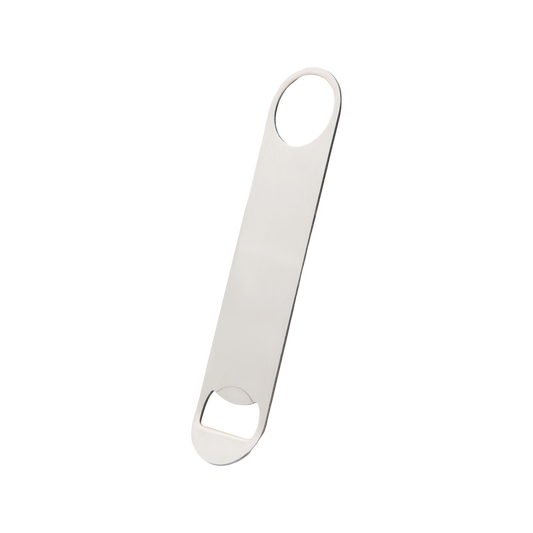Browne 574074 Stainless Steel Flat Bottle Opener, 7"