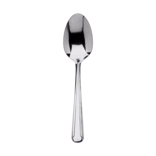 Browne 5504 Dominion Stainless Steel Dessert Spoon, 7.1" (12-Pack)