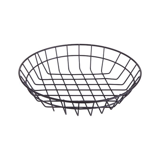 American Metalcraft WIB100 10" Round Wire Basket - Black