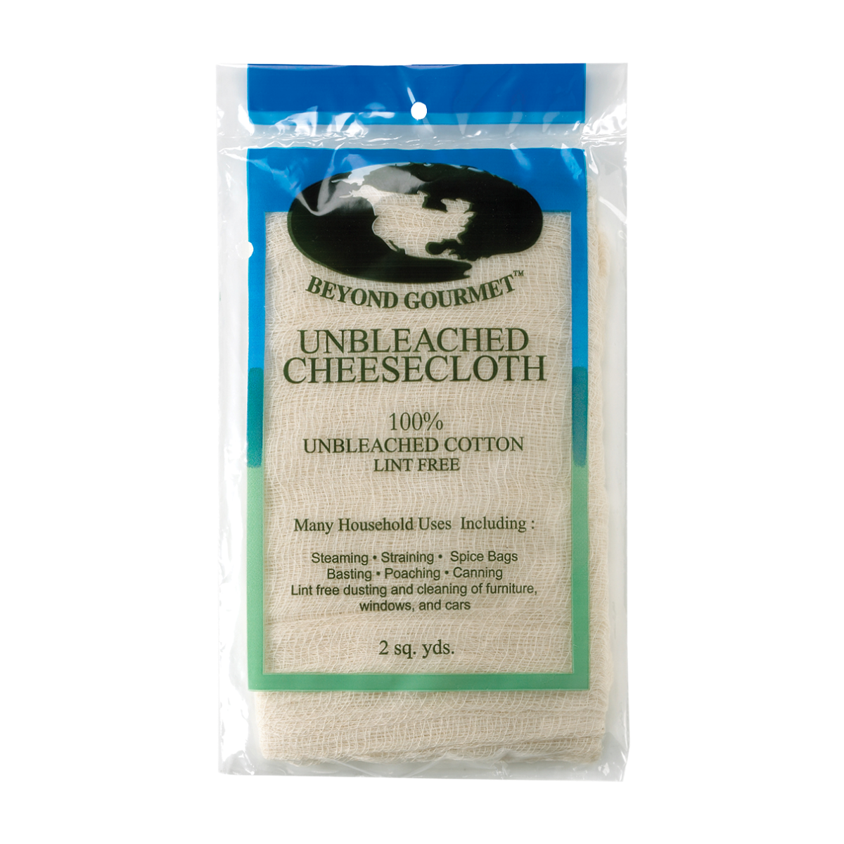 Harold Import 044 Beyond Gourmet Unbleached Cotton Cheesecloth, 2 sq yd