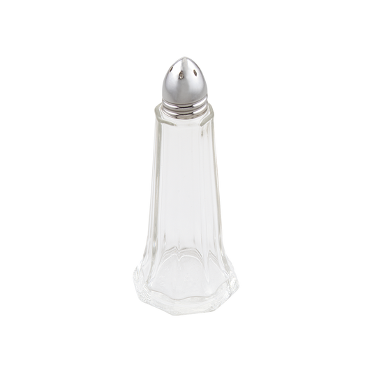 Browne 575221 Glass Tower Shaker with Stainless Steel Top, 1 oz