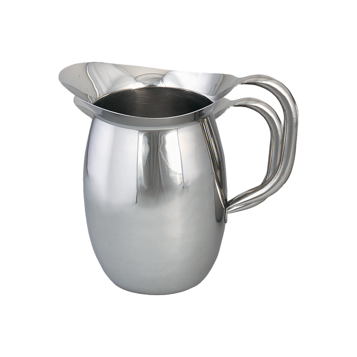 Browne 8203G Stainless Steel Bell Pitcher with Ice Guard, 100 oz
