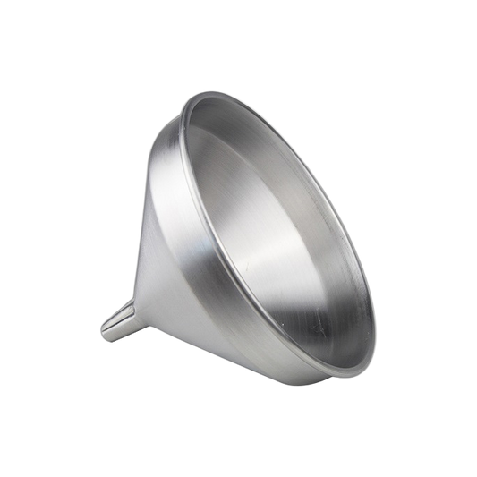 American Metalcraft 699 1 Qt. Spun Aluminum Funnel with Air Vents - 7" Dia.