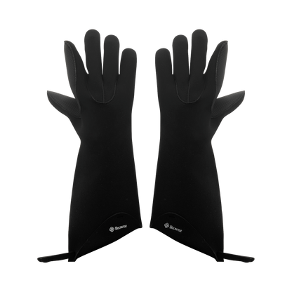 Browne 5430702 KitchenGrips Pro FLXaPrene 5-Finger Oven Gloves, 17"