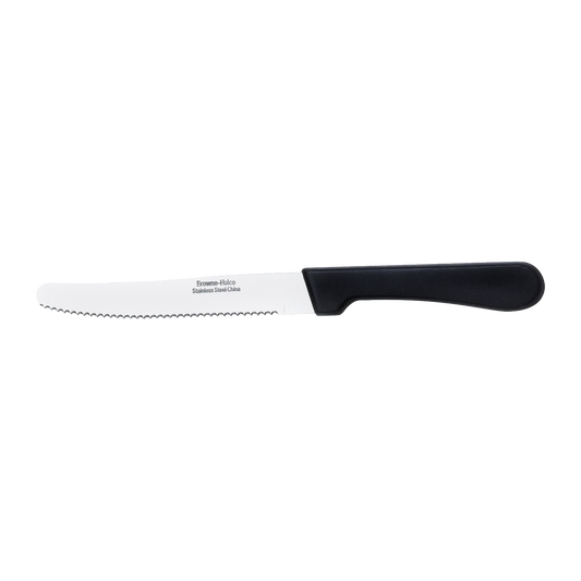 Browne 574329 Stainless Steel Round Tip Steak Knife, 5" (12-Pack)