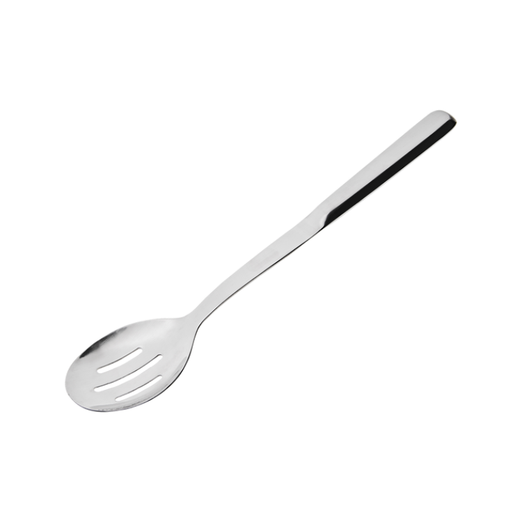 Browne 573155 Elite Stainless Steel Slotted Serving Spoon, 12"