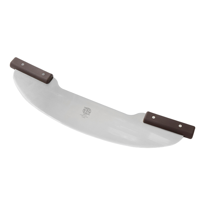 American Metalcraft PKR20 20" Stainless Steel Full Rocker Pizza Cutter - 21.5"L