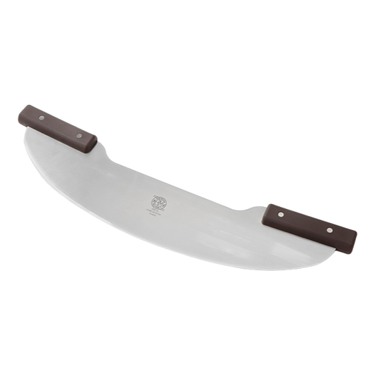 American Metalcraft PKR20 20" Stainless Steel Full Rocker Pizza Cutter - 21.5"L