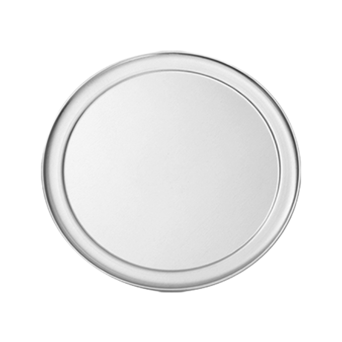 American Metalcraft TP8 8" Wide Rim Solid Aluminum Pizza Pan - 18 Gauge