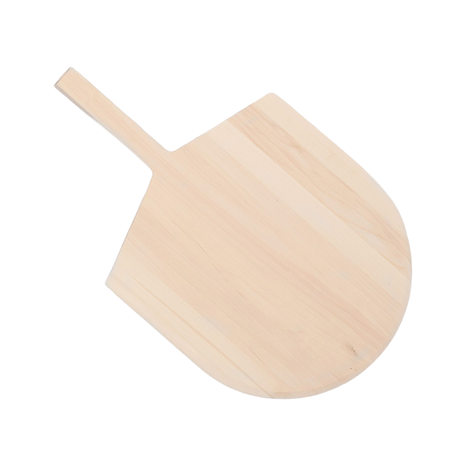 American Metalcraft 2212 12" x 13" Wood Pizza Peel, 22"L