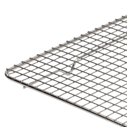 Browne 575516 Nickel-Plated Footed Wire Pan Grate, 1/2 Size
