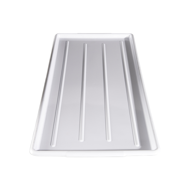 Winholt WHP-1230 12" x 30" White Polystyrene Sani-Platter Market Tray