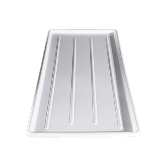 Winholt WHP-1230 12" x 30" White Polystyrene Sani-Platter Market Tray