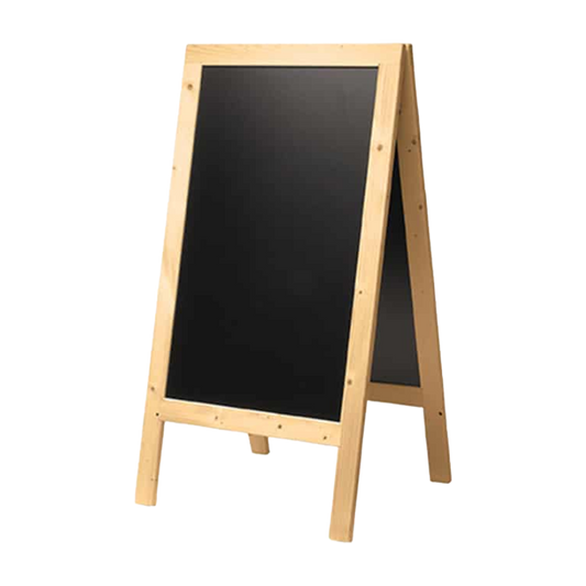 American Metalcraft SBSN135 Double-Sided Rustic Wood Sandwich Board, 51.5"H