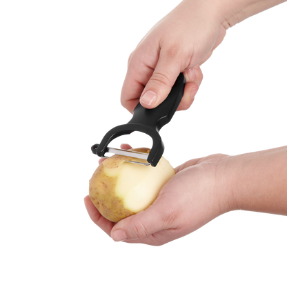 Cutlery-Pro Stainless Steel Swiss-Style Peeler with Contoured Handle, 4.5"