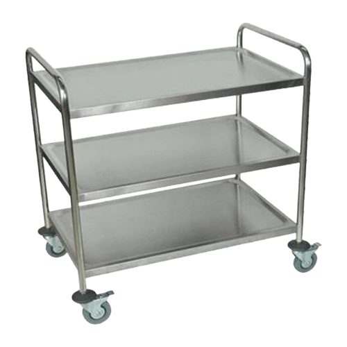 Falcon Stainless Steel Utility Cart 3-Tier 33"W x 18"D