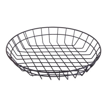 American Metalcraft WIB120 12" Round Wire Basket - Black