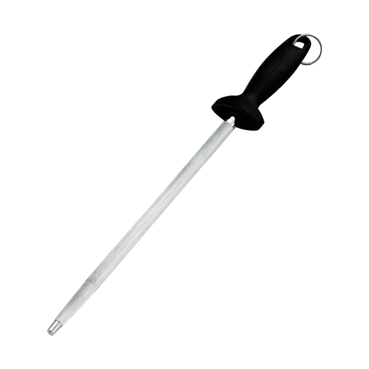 Browne PC12002 Black ABS Handle Sharpening Steel, 12"