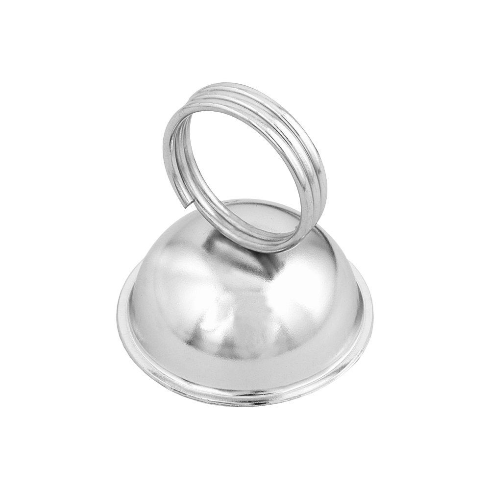 Browne 57596 Nickel-Plated Steel Menu and Card Holder, 2.5" (12-Pack)