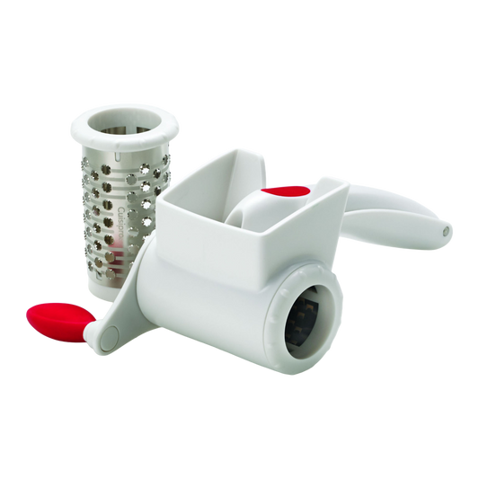 Browne 74679001 Cuisipro Rotary Dual Grater with 2 Blades, 7"