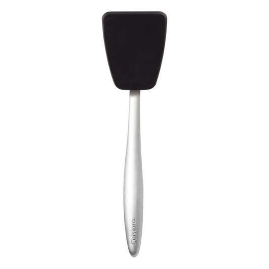Browne 74737202 Cuisipro Piccolo Black Silicone Turner, 8"