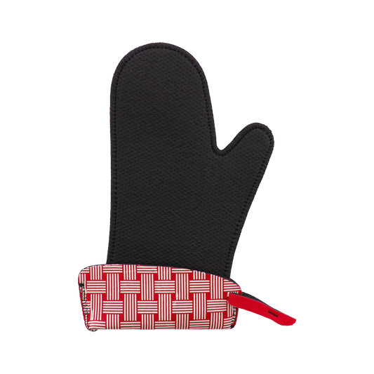 Cuisipro 120116-11 Rubber Heat-Resistant Oven Mitt with Extendable Cuff, 11"
