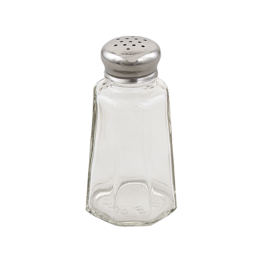 Browne 571912 Paneled Glass Salt & Pepper Shaker, 1 oz