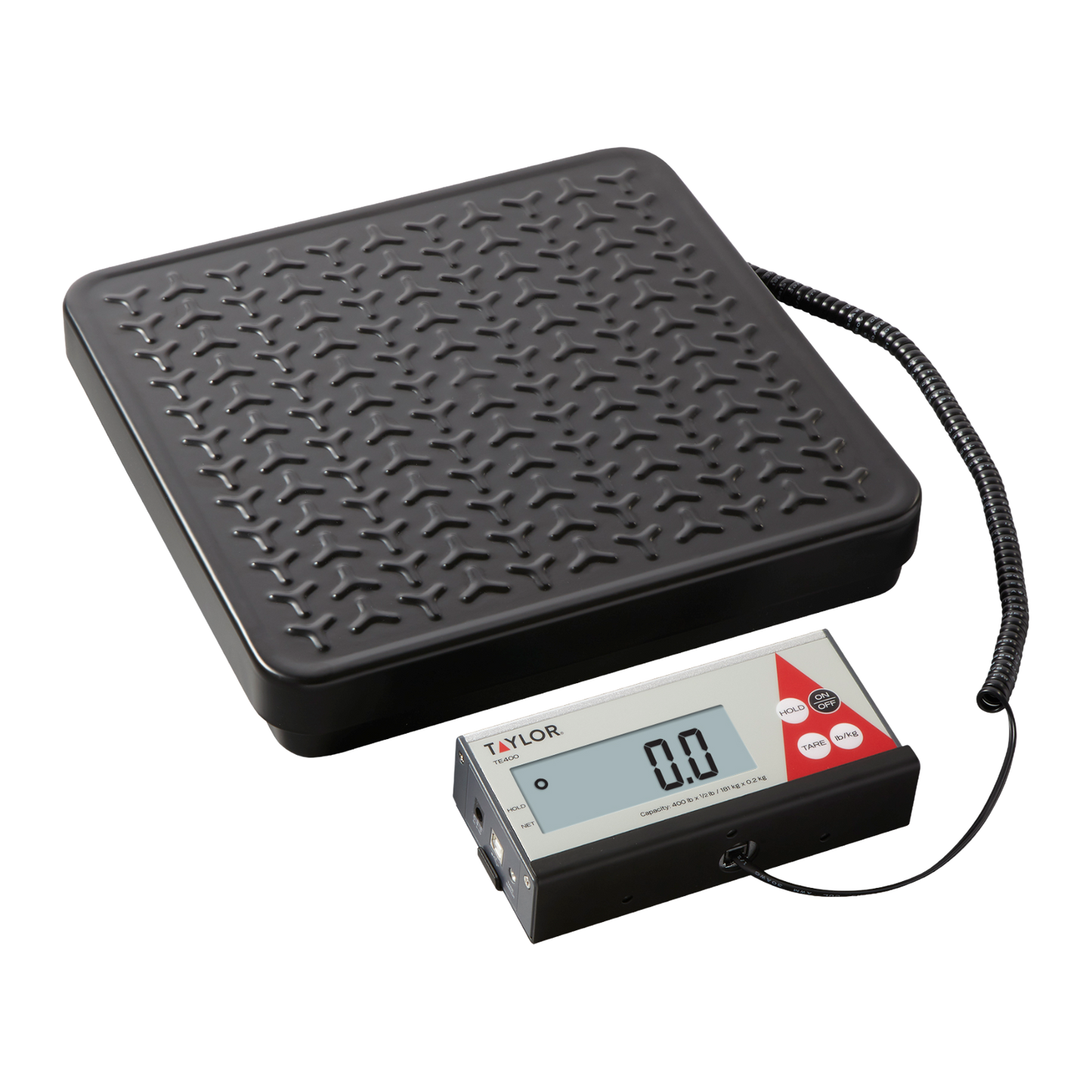Taylor TE400 400 Lb. Capacity Commercial Digital Receiving Scale with Remote Display